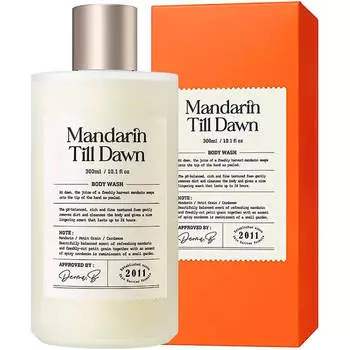 Ламеллярный гель для душа с пряным ароматом мандарина Derma:B Narrative Body Wash Mandarin Till Dawn