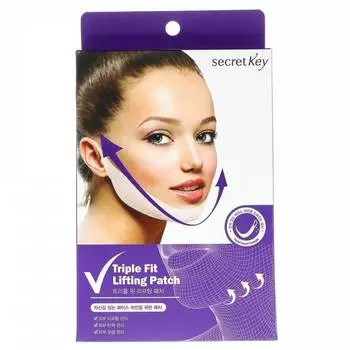 Лифтинг-маска для коррекции овала лица Secret Key Triple Fit Lifting Patch