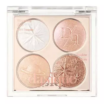 Лимитированная палетка глиттеров для век Dasique Starry Night Shadow Palette 01 Moonlight