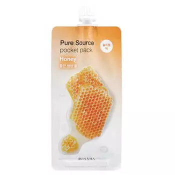 Компактные маски для лица Missha Pure Source Pocket Pack - Мёд