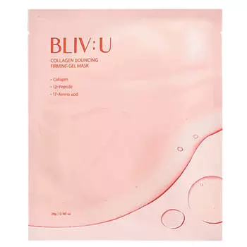 Коллагеновая гидрогелевая маска с пептидами BLIV:U Collagen Bouncing Firming Gel Mask