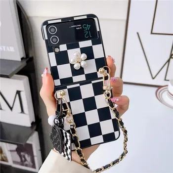 Кожаный чехол для сумки «сделай сам» с милым рисунком зебры для Samsung Galaxy Z Flip4, чехол 5 г для Galaxy Z Flip3, чехол Z Flip 4 3 2 1, чехол For Samsung Z Flip