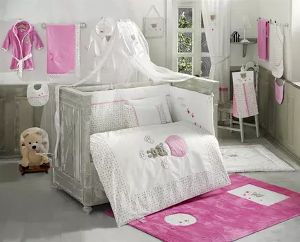 Балдахин серии Cute Bear 150 х 450 см, Pink