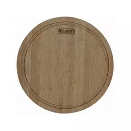 доска разделочная REGENT INOX круглая 24х24х1,2 см, деревянная