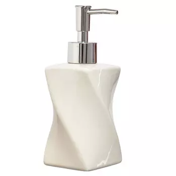 дозатор для жидкого мыла VANSTORE Crema керамика молочный