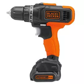 дрель-шуруповерт BLACK&amp;DECKER BCD7122CK-RU 10,8В Li-lon 1,5Ач 2 аккумулятора