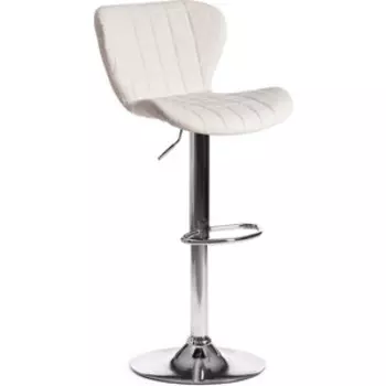 Стул барный TetChair Avionic (mod. KY712A) металл/экокожа белый/хром