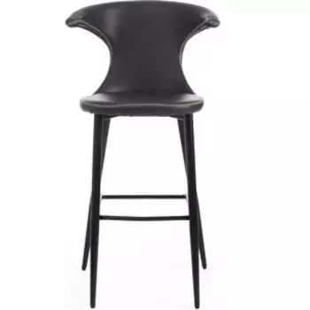 Барный стул TetChair Flair bar (mod. 9018) экокожа/металл серый 22/черный