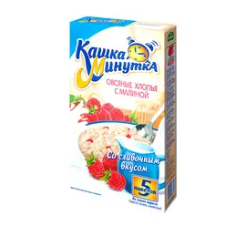 Кашка-Минутка Кунцево с малиной 5х43 г, 215 г