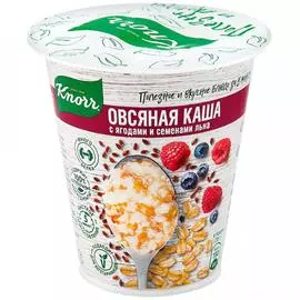 Каша овсяная Knorr моментального приготовления с ягодами и семенами льна, 45 г