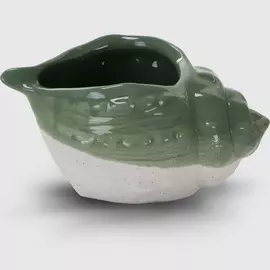 Кашпо Edelman garden Shell светло-зеленое 17,5x12х8,5 см