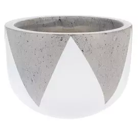 Кашпо Hoang pottery 25x18 см бетон белый, черный ассорти