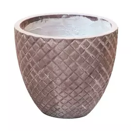 Кашпо Hoang pottery ромбы 40x35 см бронза