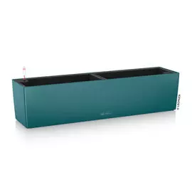 Кашпо с автополивом Lechuza balconera 80x19x19 бирюза