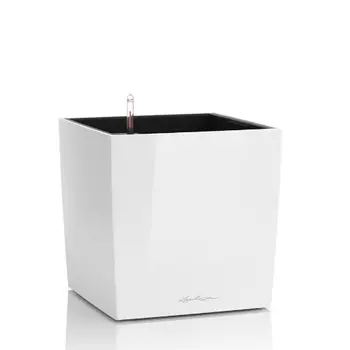 Кашпо Lechuza Cube premium с автополивом белое 30 см