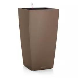 Кашпо с автополивом Lechuza Сubico 40x40x75 мускатный