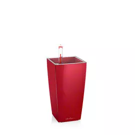 Кашпо с автополивом Lechuza mini cubi 9x9x18см бордо