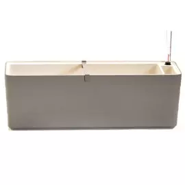 Кашпо Plastia Berberis taupe beige 60 см с автополивом
