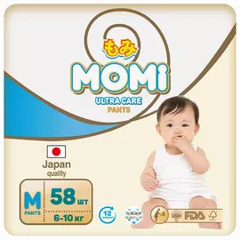 Подгузники-трусики Momi Ultra Care М 6-10 кг, 58 шт