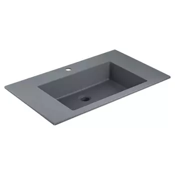 Раковина Vincea VCB-13800G 80 см серый матовый
