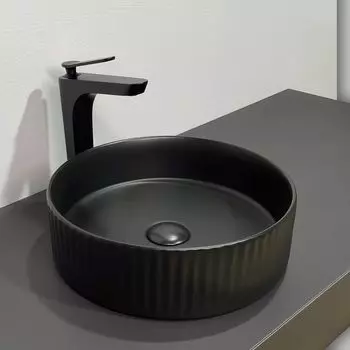 Раковина накладная Comforty 78728MB 36 см черная матовая