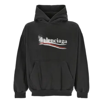 Толстовка logo hoodies 'black' Balenciaga, черный