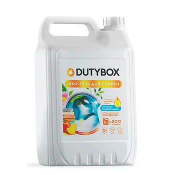 DUTYBOX Гель для стирки универсальный Персик и масло жожоба, жидкий порошок, гипоаллергенный