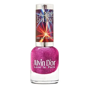 ALVIN D’OR Лак для ногтей LASER SHOW, 01 Серебряный