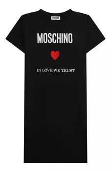 Хлопковое платье Moschino