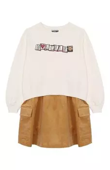 Хлопковое платье Moschino