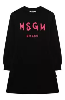 Хлопковое платье MSGM kids