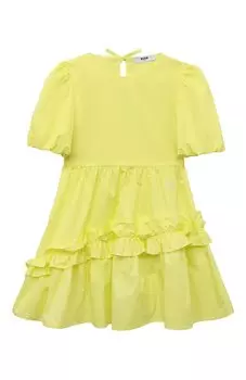Хлопковое платье MSGM kids