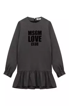 Хлопковое платье MSGM kids