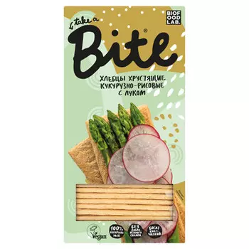 Хлебцы Take a Bite кукуруза рис с луком 150 гр