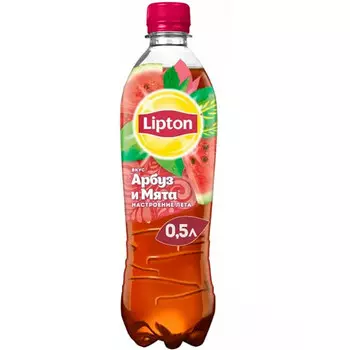 Холодный Чай Lipton / Липтон Арбуз-Мята 0,5л пэт (12шт)