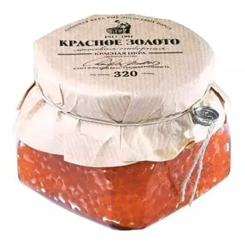 Икра Красное золото лососевая 320 гр