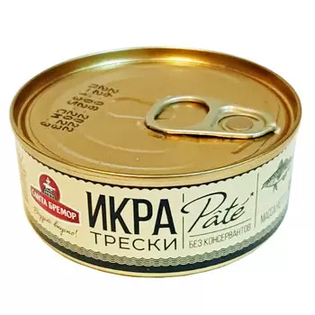 Икра трески Санта Бремор люкс Pate 90 гр