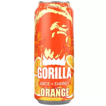 Энергетический напиток Gorilla Апельсин 0,45 литра, ж/б, 24 шт. в уп.