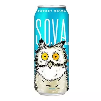 Энергетический напиток Сова / S.O.V.A. натуральный 0.45 л (12 шт)