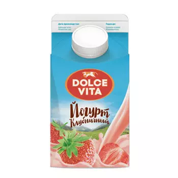 Йогурт Dolce Vita клубничный 2,5% 450 г