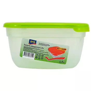 Ёмкость Aro для хранения продуктов квадратная 1 литр