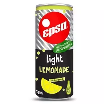 Epsa / Эпса напиток лимонад лайт со стевией 0,33л газ ж/б. (4шт.)