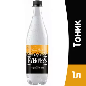 Evervess / Эвервес Индиан Тоник 1 литр, сильногазированный, пэт, 12 шт. в уп.
