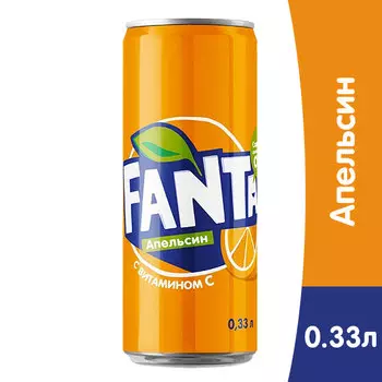 Fanta / Фанта 0.33 литра, ж/б, 12 шт. в уп.