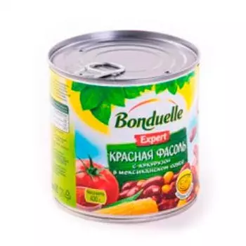 Фасоль Bonduelle красная с кукурузой в мексиканском соусе 430 гр