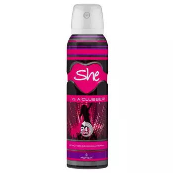 Дезодорант-спрей Hunca She is clubber deo 150 мл