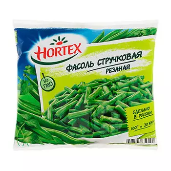 Фасоль стручковая Hortex резаная 400 гр