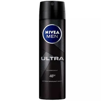 Дезодорант спрей Nivea Men Ultra антибактериальный эффект мужской 150 мл