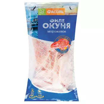 Филе окуня Фасоль без кожи свежемороженое 1 кг