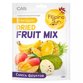 Фрут Микс Filipino Sun ананас, банан, манго, яблоко сметанное сушеные 130 гр
